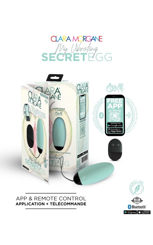 Clara Morgane My Vibrating Secret Egg Turquoise