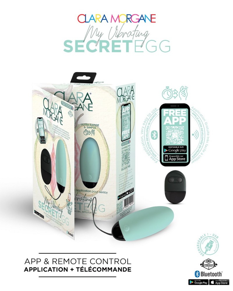 Clara Morgane My Vibrating Secret Egg Turquoise Clara Morgane My Vibrating Secret Egg Turquoise