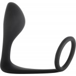 Button Anal Plug Black