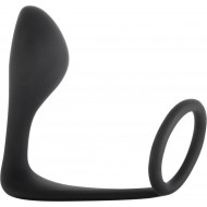 Button Anal Plug Black