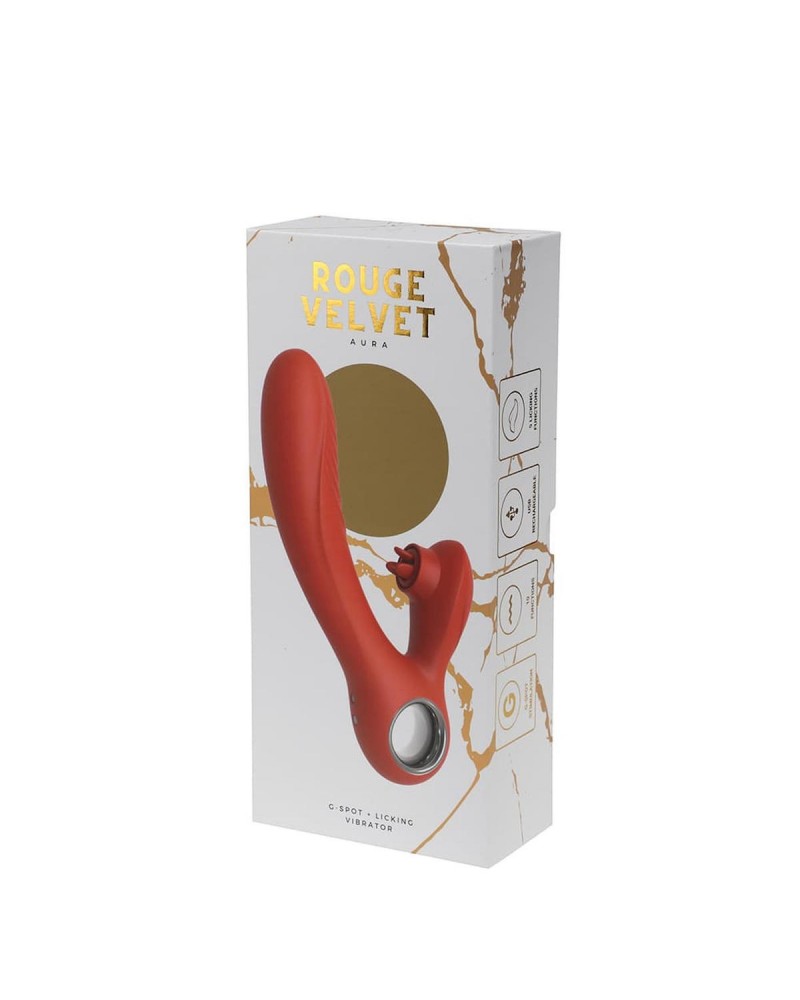 Rouge Velvet – Aura – USB G-Spot + Licking Vibrator