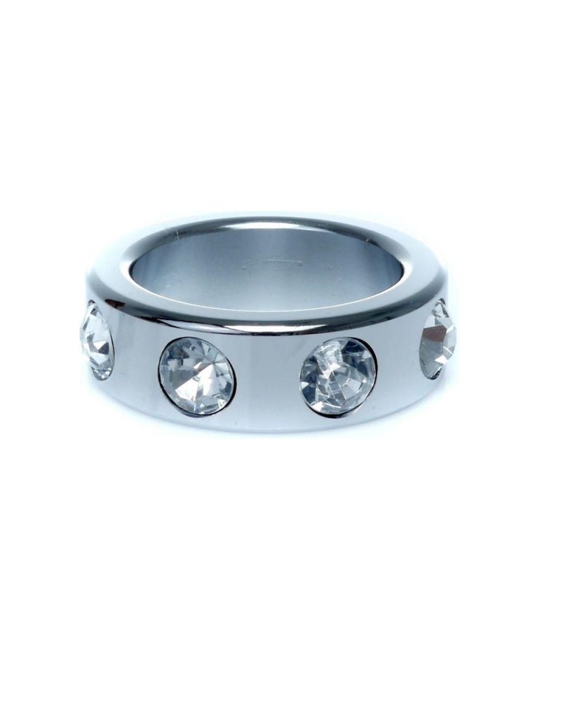 Metal Cock Ring with Cristal Diamonds Small