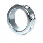 Metal Cock Ring with Cristal Diamonds Small