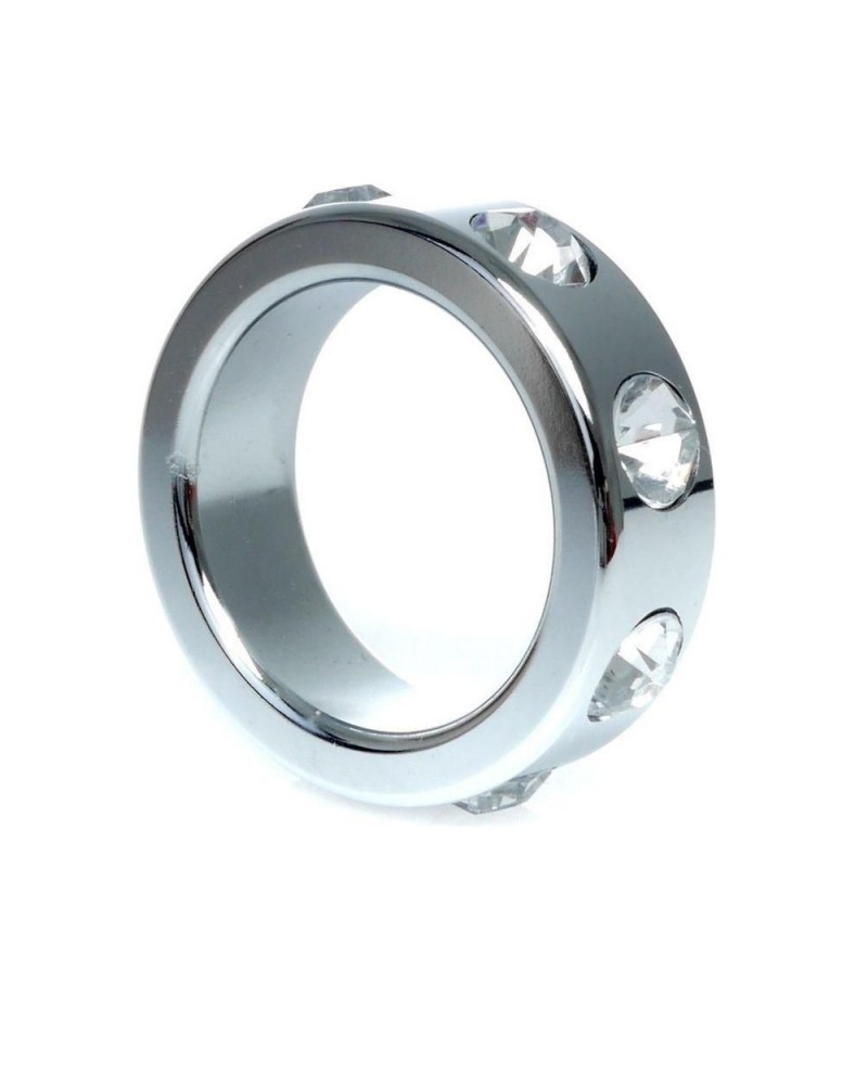 Metal Cock Ring with Cristal Diamonds Small