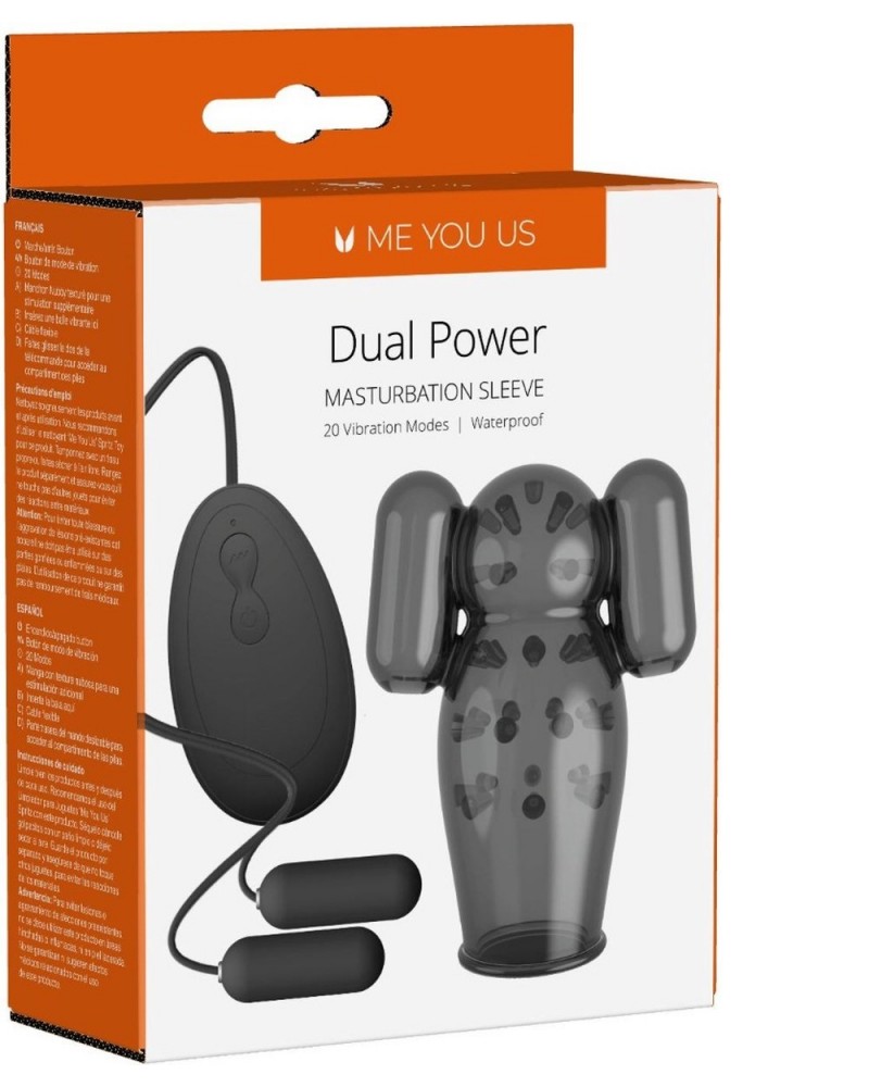 Me You Us Dual Power Masturbation Sleeve