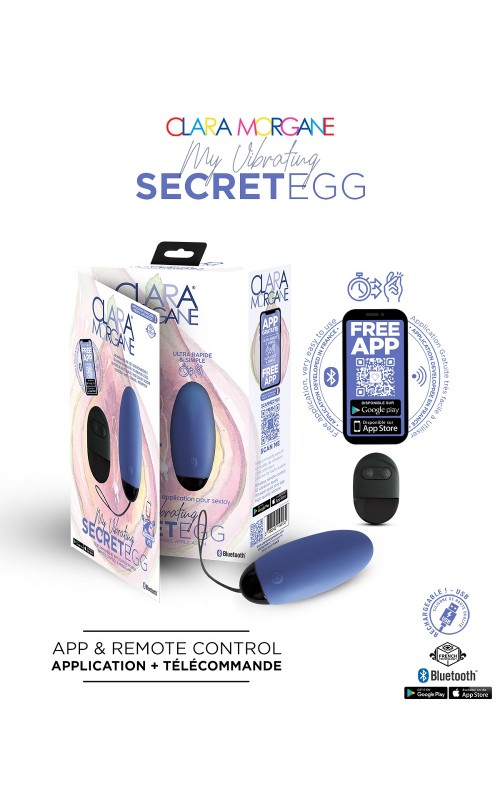 Clara Morgane My Vibrating Secret EGG Blue
