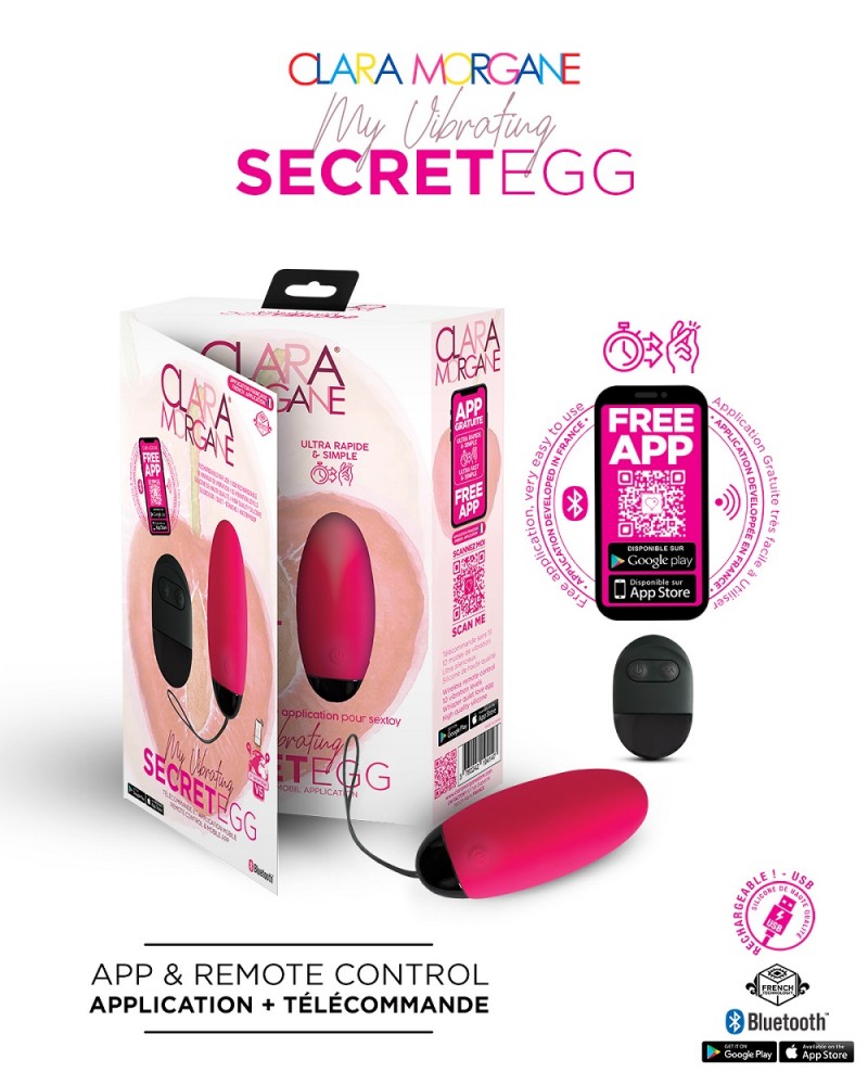 Clara Morgane My Vibrating Secret EGG Fushia