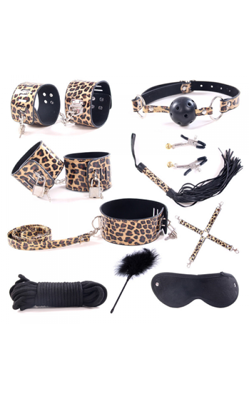 Ophelia's Dream Toys - Leopard bondage set