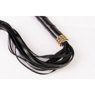 Kinkster – Vegan Leather – Handmade – Flogger gold crystals