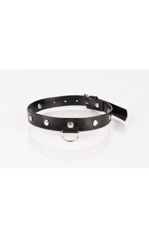 Kinkster – Vegan Leather – Handmade – Collar 2 spikes black