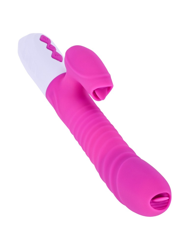 Foxshow – Vibrator – Silicone Vibrator USB 7 Function and Thrusting Function / Heating, purple Foxshow – Vibrator – Silicone Vibrator USB 7 Function and Thrusting Function / Heating, purple
