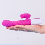Foxshow – Vibrator – Silicone Vibrator USB 7 Function and Thrusting Function / Heating, purple Foxshow – Vibrator – Silicone Vibrator USB 7 Function and Thrusting Function / Heating, purple