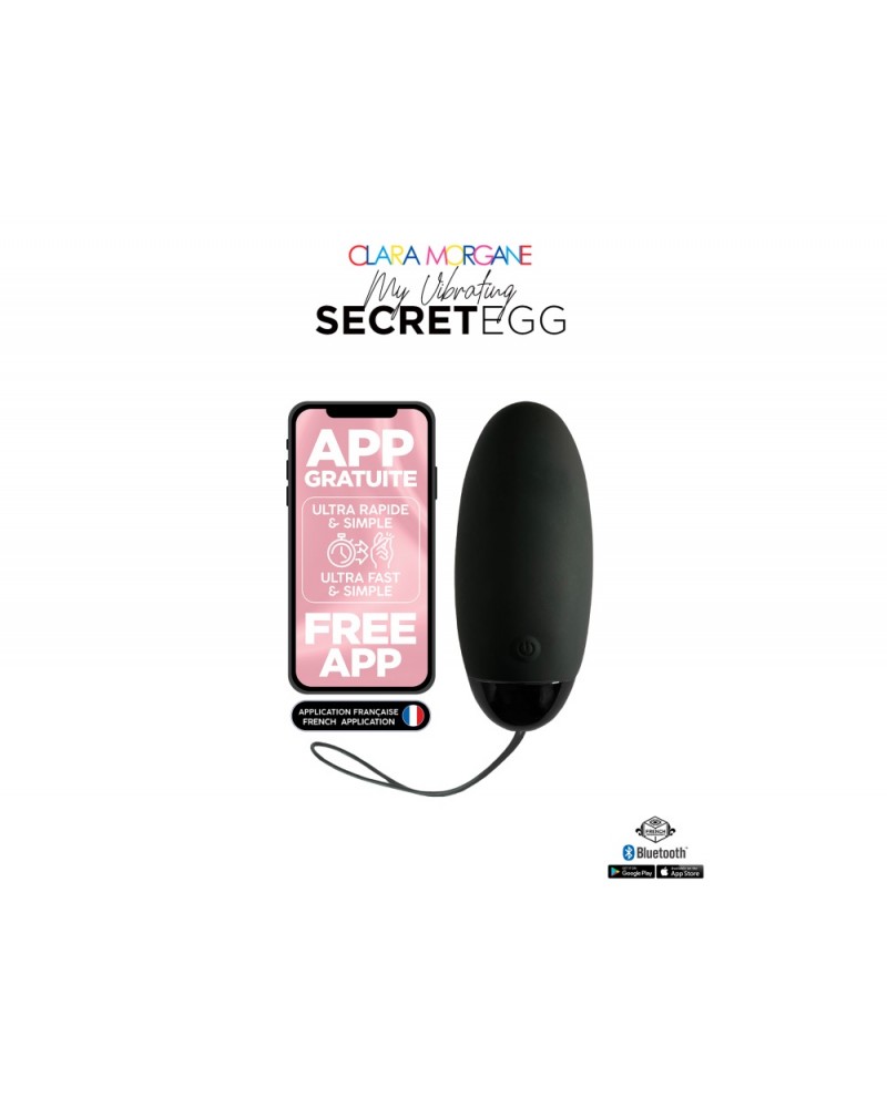 Clara Morgane- My Vibrating Secret EGG Black – App controlled Clara Morgane- My Vibrating Secret EGG Black – App controlled