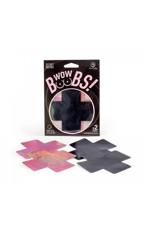 WOW BOOBS! CROSS NIPPLE PASTIES WOW BOOBS! CROSS NIPPLE PASTIES