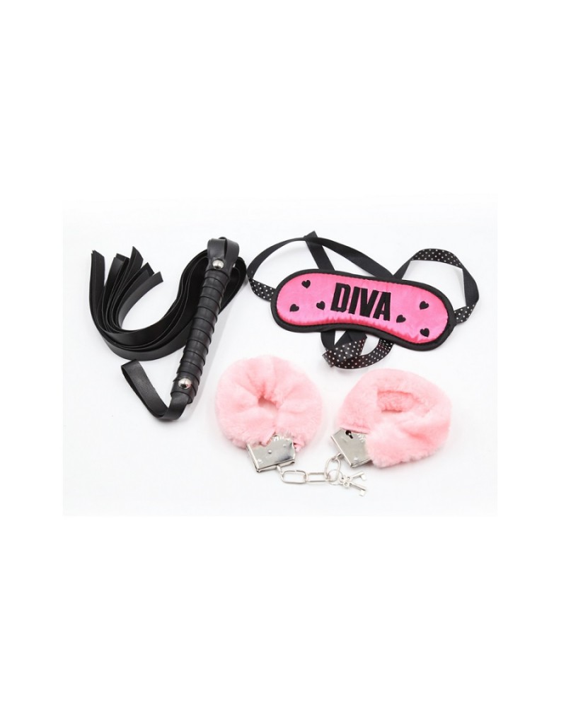 Bondage Set – 3 pieces – Pink/Black
