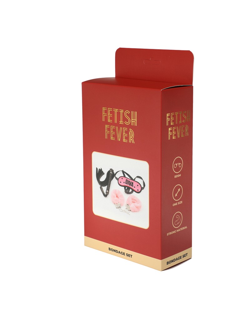 Bondage Set – 3 pieces – Pink/Black