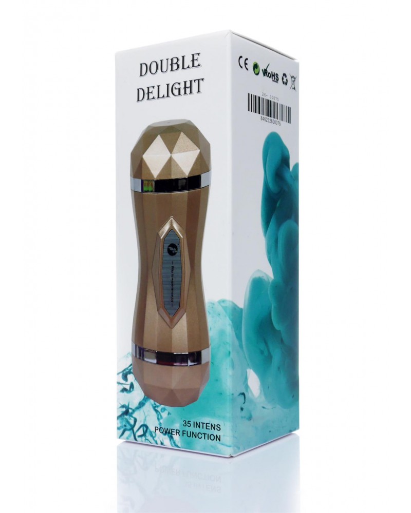 Masturbator-Vagina Double Delight 35 function USB