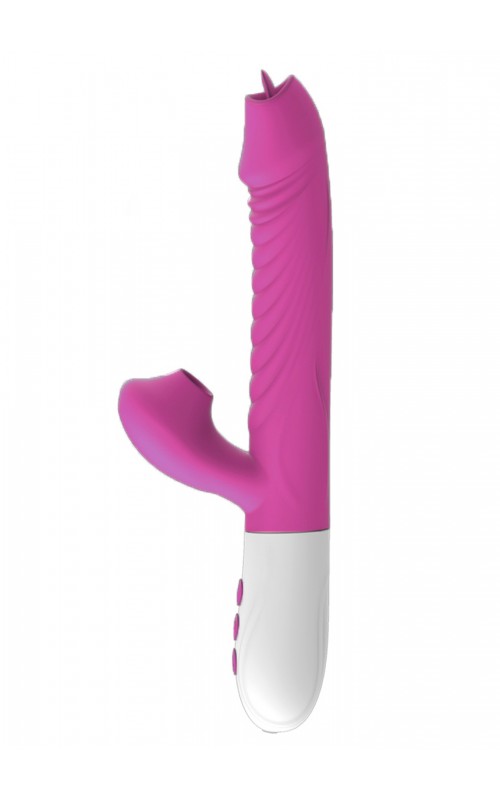 Foxshow – Vibrator – Silicone Vibrator USB 7 Function, Purple
