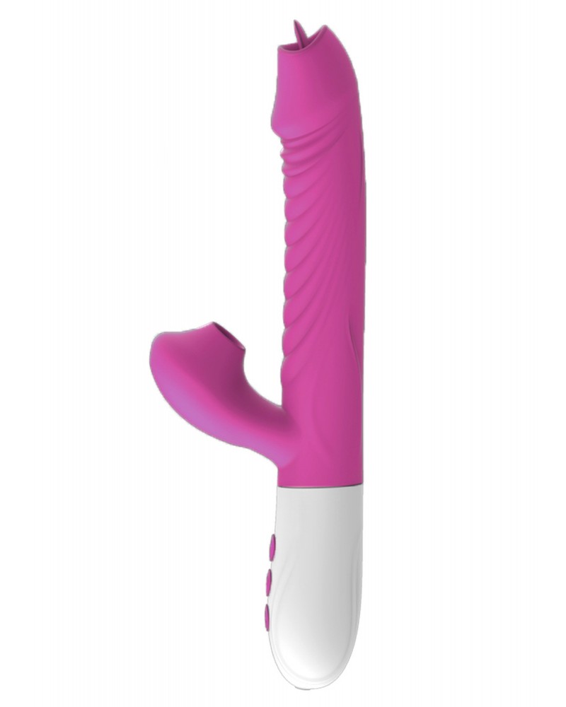 Foxshow – Vibrator – Silicone Vibrator USB 7 Function, Purple