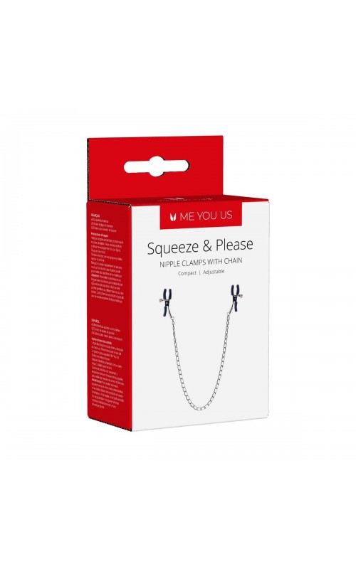 Me You Us Squeeze N Please Nipple Chain Silver