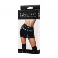 Billie skirt wetlook black