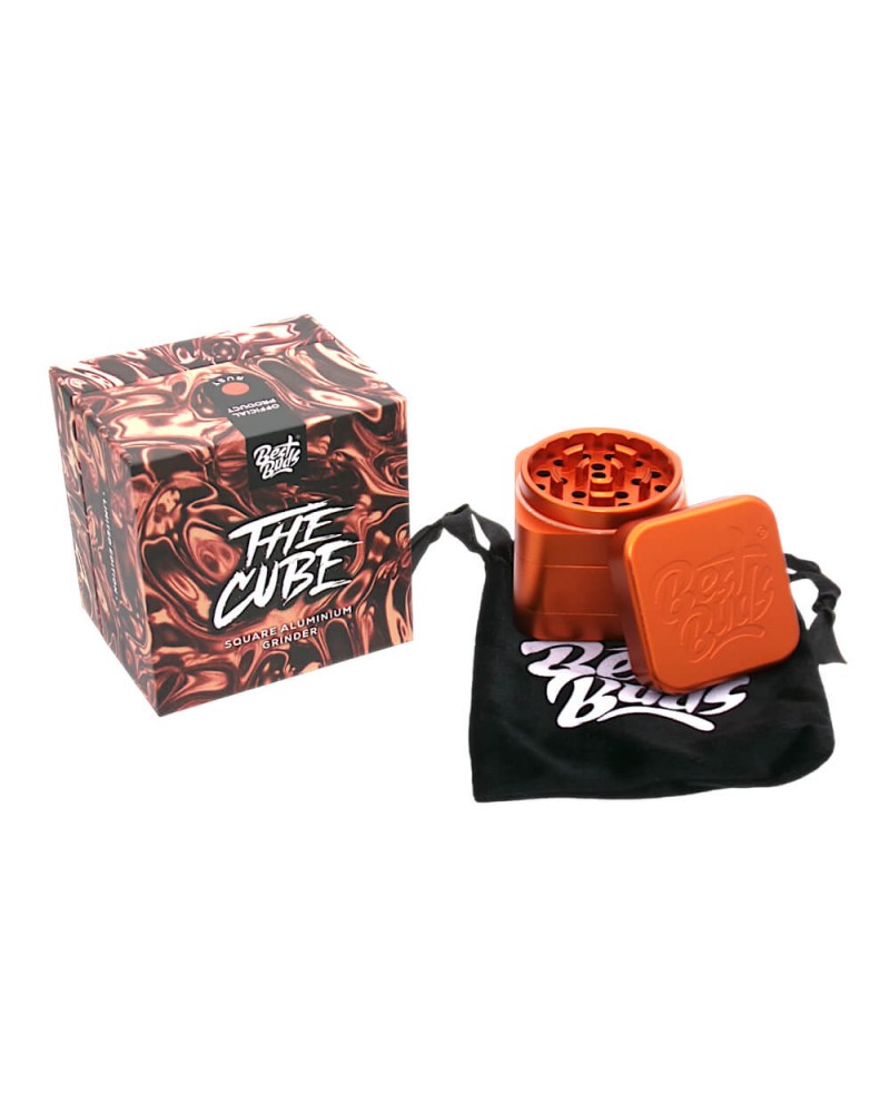 Best Buds The Cube Aluminium Grinder 4 Parts (50mm) Best Buds The Cube Aluminium Grinder 4 Parts (50mm)
