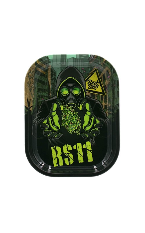 Best Buds Tin Box Rolling Tray with Storage RS11
