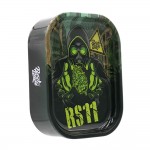 Best Buds Tin Box Rolling Tray with Storage RS11