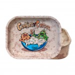 Best Buds Tin Box Rolling Tray with Storage Cookies 'n' Cream