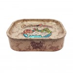 Best Buds Tin Box Rolling Tray with Storage Cookies 'n' Cream