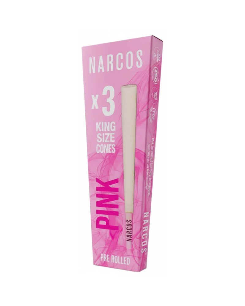 Narcos King Size Cones 109 mm Pink Edition