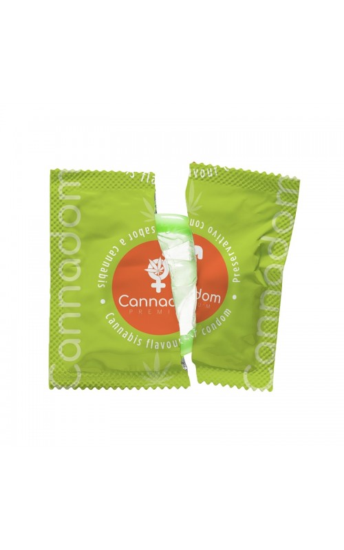 Cannadom Cannabis Condoms Marijuana Flavored 3pcs/pack