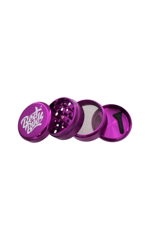 Best Buds Compact Ultra-Light Aluminium Grinder 4 Parts – 50mm- Purple Best Buds Compact Ultra-Light Aluminium Grinder 4 Parts – 50mm- Purple