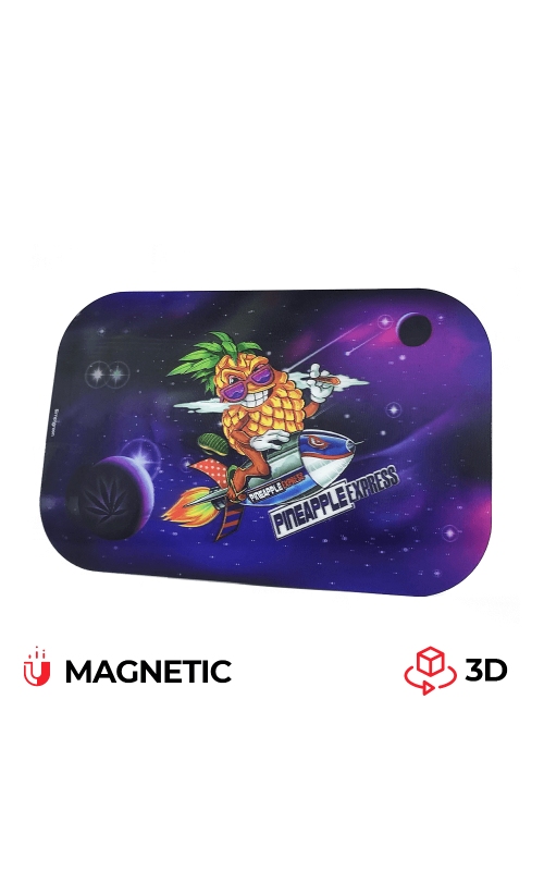 Best Buds Magnetic 3D Cover for Large Rolling Tray Pineapple Express Best Buds Magnetic 3D Cover for Large Rolling Tray Pineapple Express