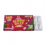 Bubbly Billy Buds Cannabis Strawberry Chewing Gum 17mg CBD Bubbly Billy Buds Cannabis Strawberry Chewing Gum 17mg CBD