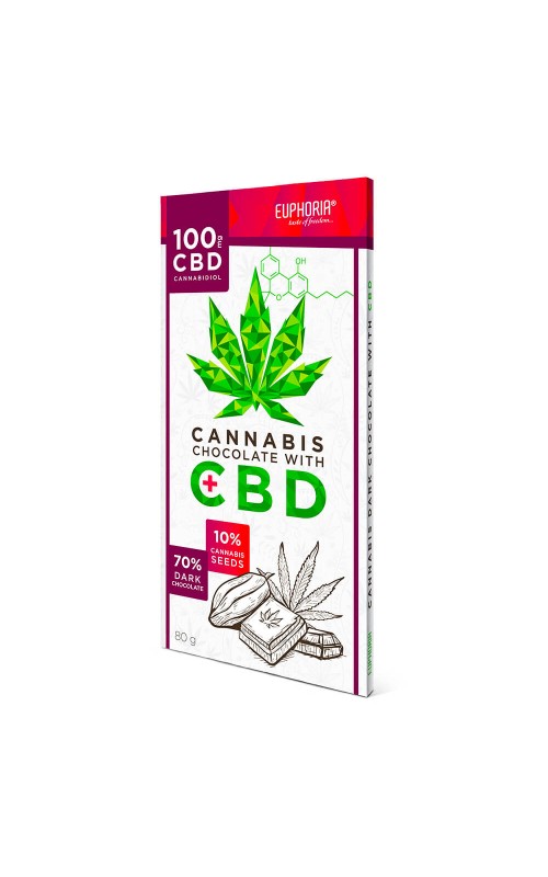 Euphoria Dark Chocolate with 100mg CBD