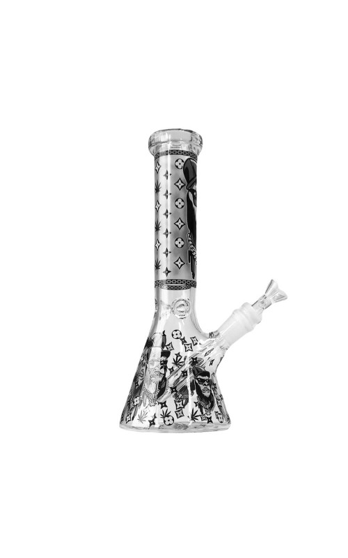 Glow in the Dark Black Gorilla Triple Thick Glass Bong 25cm