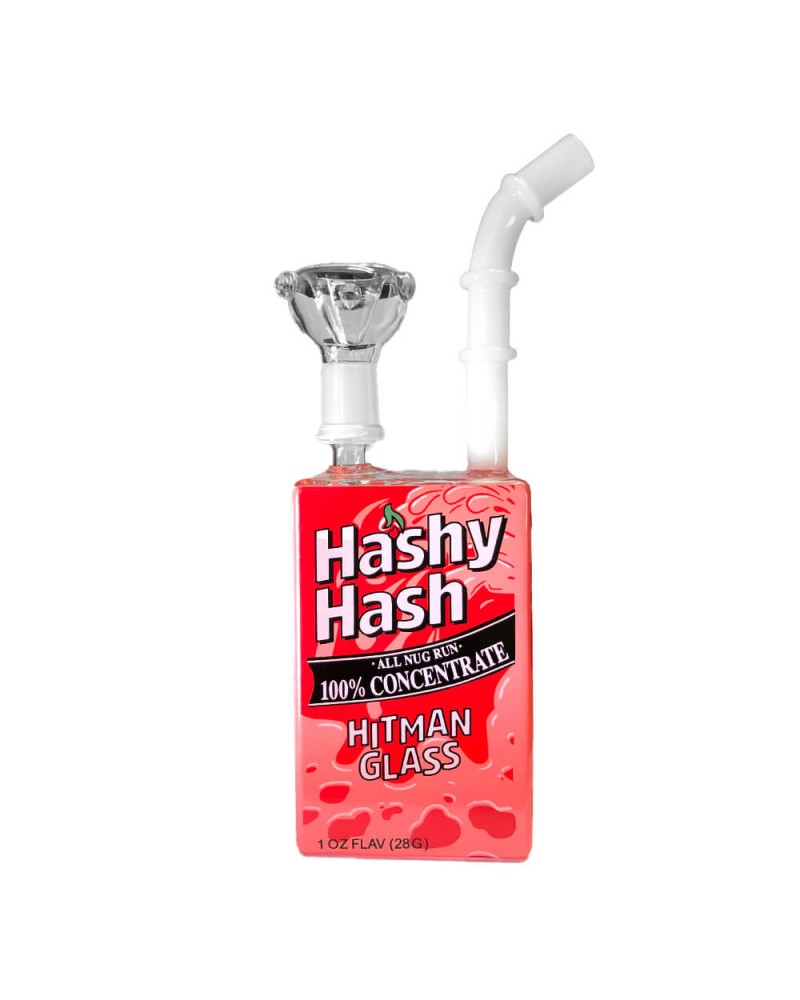 Hashy Hash Juice Glass Bong 19cm Hashy Hash Juice Glass Bong 19cm
