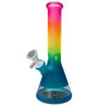 Rainbow Gradient Glass Bong 25cm Rainbow Gradient Glass Bong 25cm