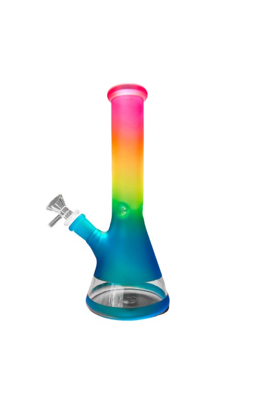 Rainbow Gradient Glass Bong 25cm