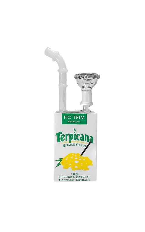 Orange Juice Glass Bong 19cm Terpicana