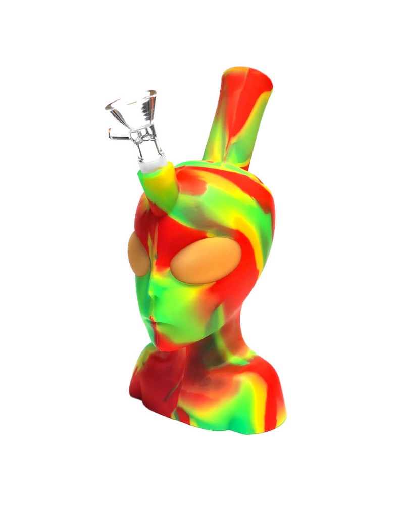 Black Sheep- Silicone Bong Alien Head Rasta 20cm