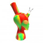 Black Sheep- Silicone Bong Alien Head Rasta 20cm