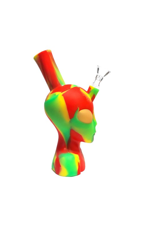 Black Sheep- Silicone Bong Alien Head Rasta 20cm