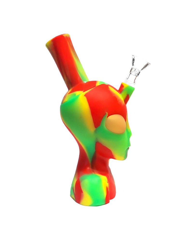 Black Sheep- Silicone Bong Alien Head Rasta 20cm