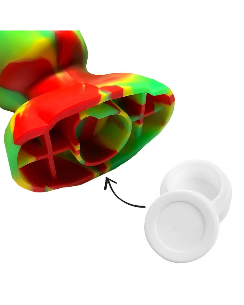 Black Sheep- Silicone Bong Alien Head Rasta 20cm