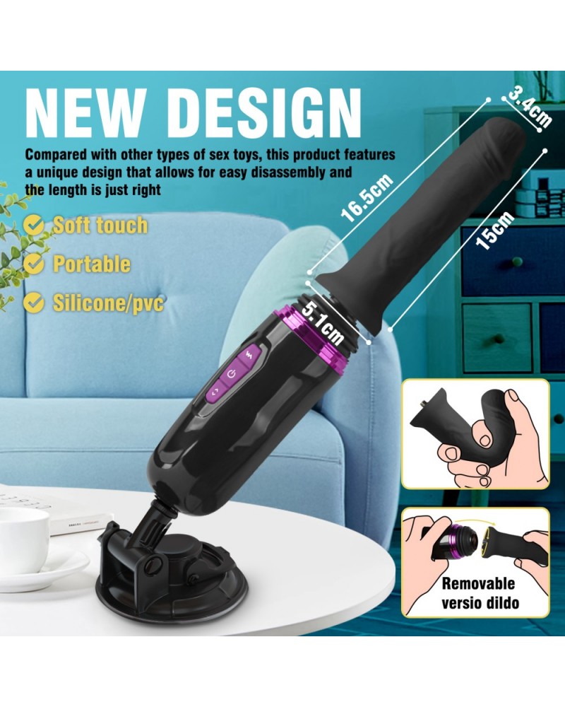 Hiram hand-free thrusting pocket dildo machine Hiram hand-free thrusting pocket dildo machine
