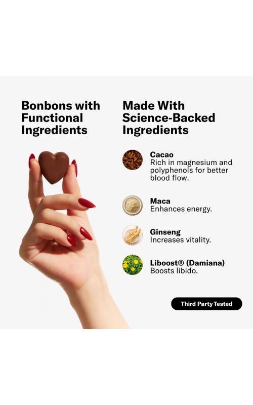 The Oh Collective- Date Night Bonbon – Milk Chocolate Caramel- Βρώσιμα Αφροδισιακά Σοκολατάκια Καραμέλας