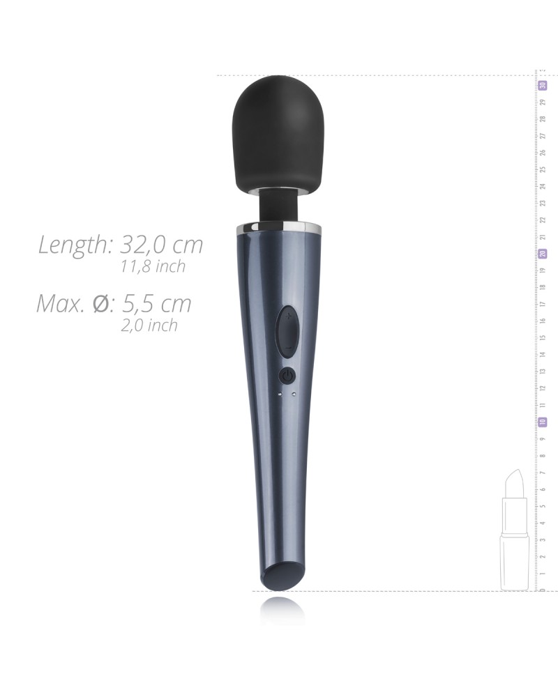 Black Lightning Wand Vibrator – Black