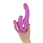 Teazers – Strapless Strap-On with Anal Plug – Pink Teazers – Strapless Strap-On with Anal Plug – Pink